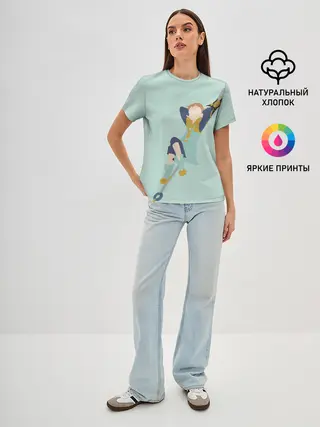 Женская базовая футболка / King