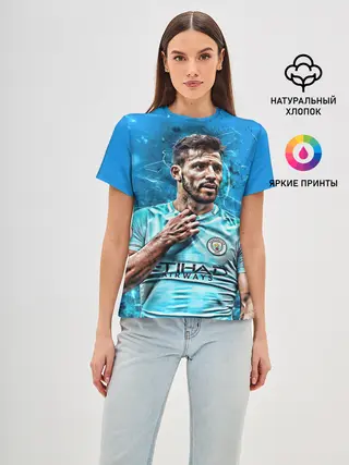 Женская базовая футболка / Серхио Агуэро