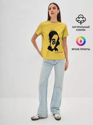Женская базовая футболка / Simpsons family