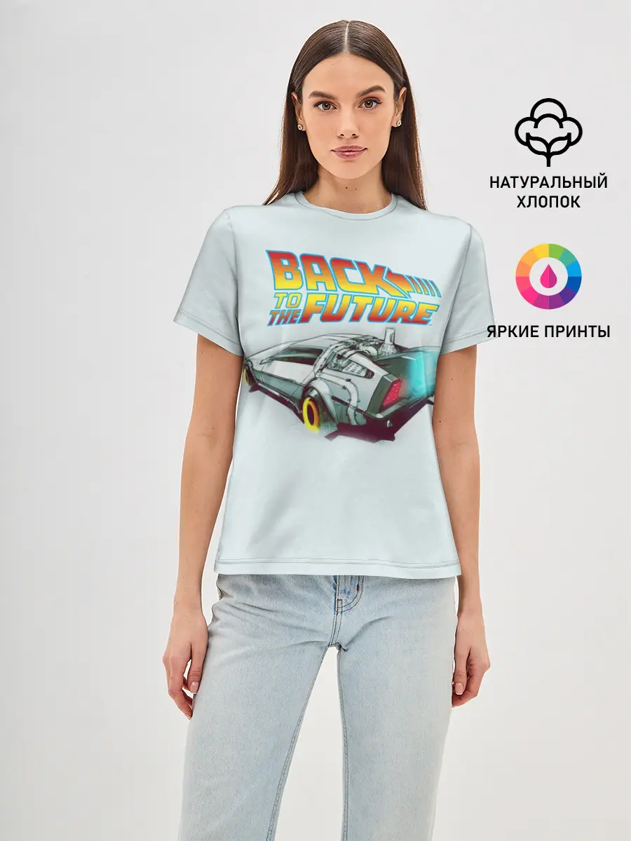 Женская базовая футболка / Back to the future_4