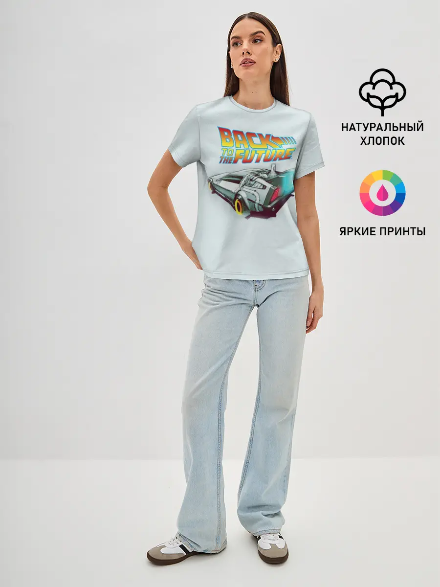 Женская базовая футболка / Back to the future_4