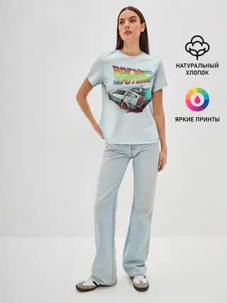 Женская базовая футболка / Back to the future_4