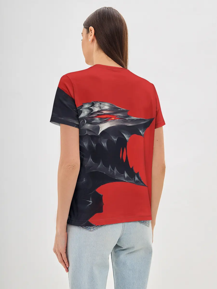 Женская базовая футболка / BERSERK маска