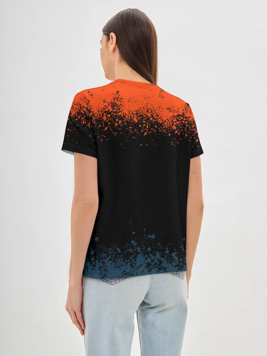 Женская базовая футболка / ПУГАЛО ИЗ ТЫКВЫ | HALLOWEEN