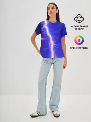 Женская базовая футболка / NEON ELECTRIX