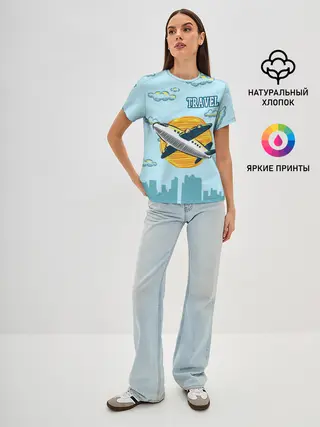 Женская базовая футболка / Путешествия