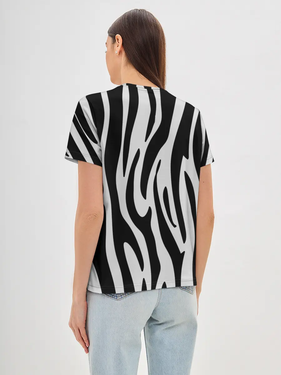 Женская базовая футболка / Zebra