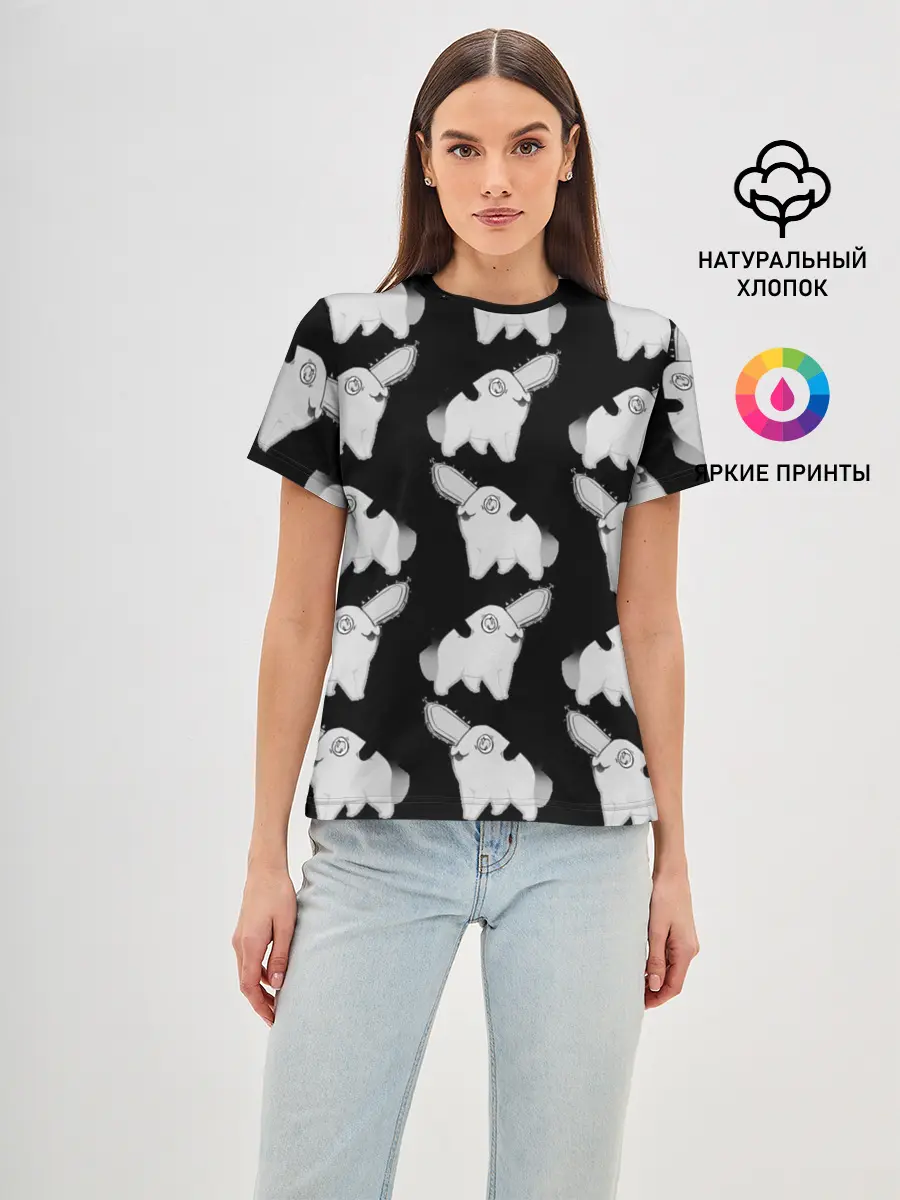 Женская базовая футболка / Почитта в стиле manga