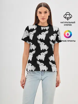 Женская базовая футболка / Почитта в стиле manga