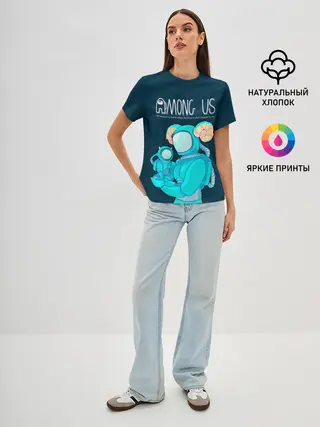 Женская базовая футболка / Among Us