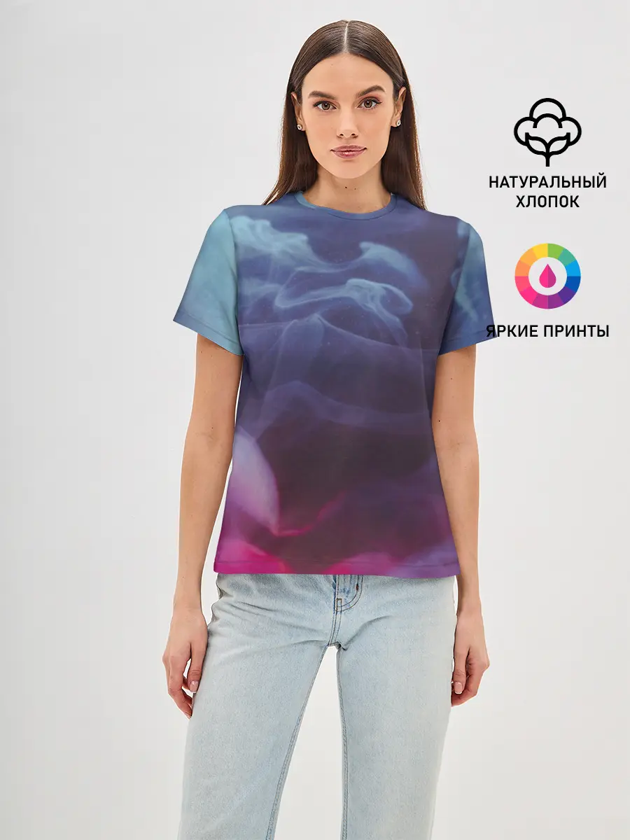 Женская базовая футболка / Футболка Smoke