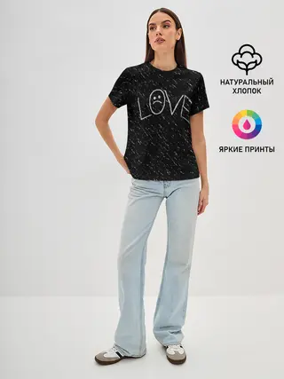 Женская базовая футболка / Lil Peep