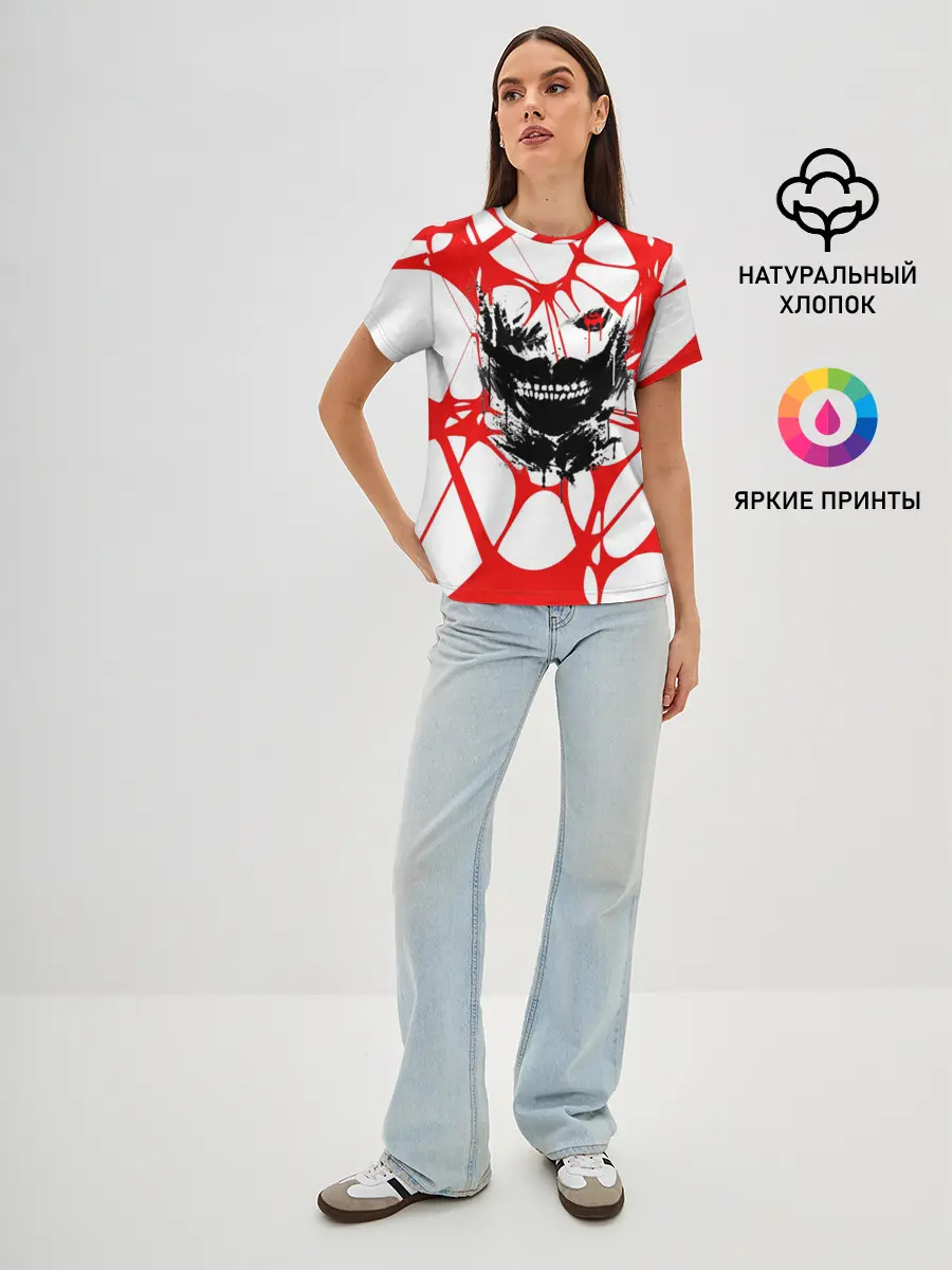 Женская базовая футболка / Канеки Кен