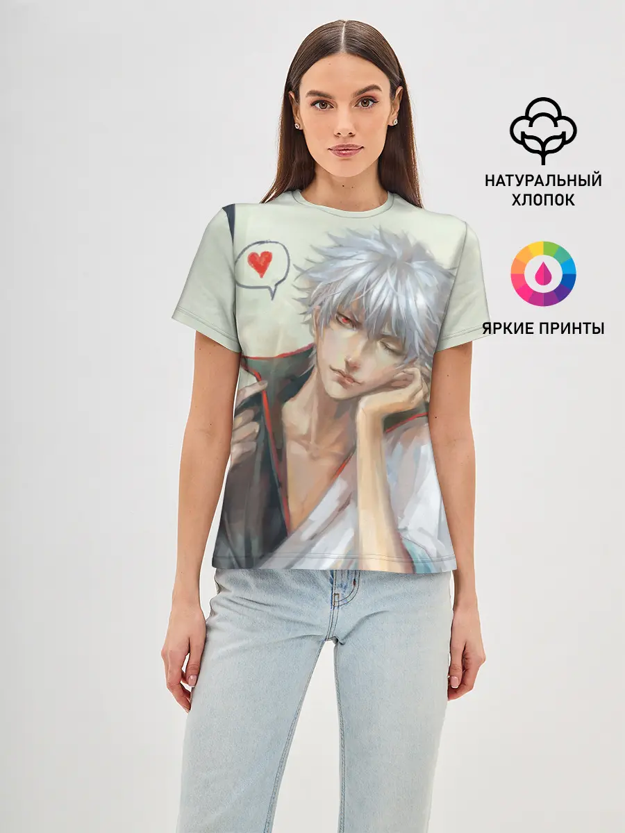 Женская базовая футболка / Sakata Gintoki