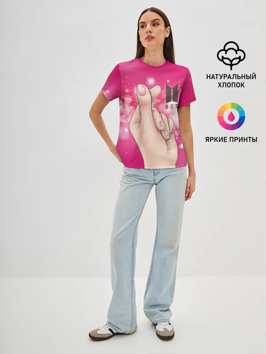 Женская базовая футболка / BTS | БТС