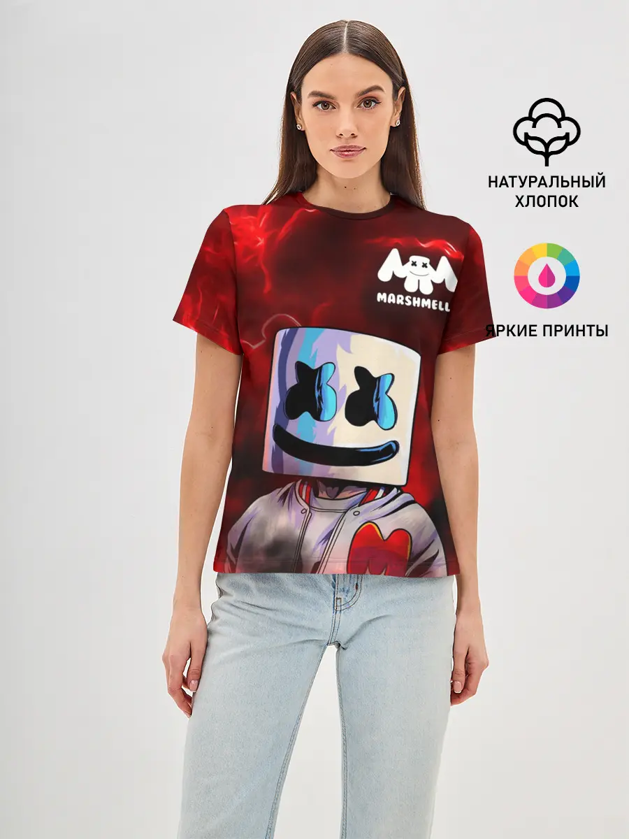 Женская базовая футболка / MARSHMELLO