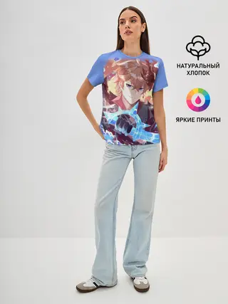 Женская базовая футболка / ТАРТАЛЬЯ / ГЕНШИН ИМПАКТ