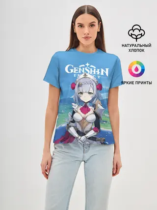 Женская базовая футболка / Genshin Impact