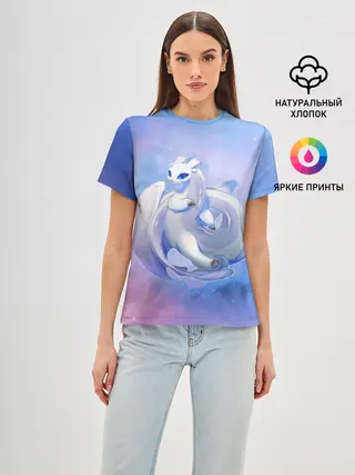 Женская базовая футболка / дневная фурия