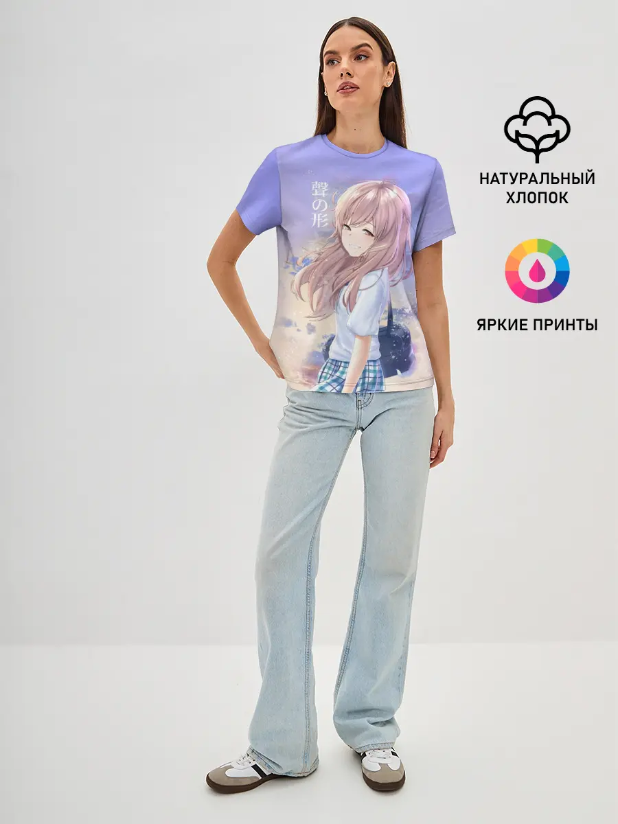 Женская базовая футболка / Silent Voice