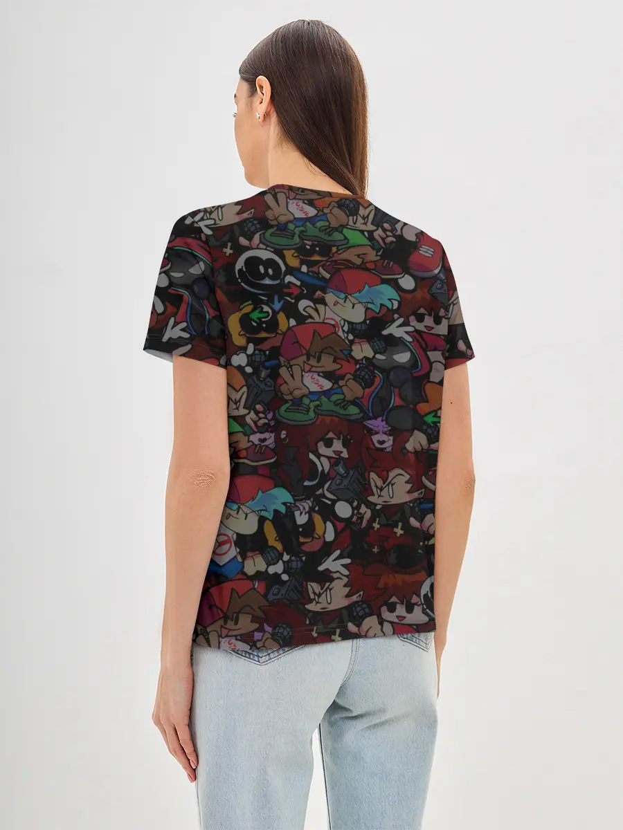 Женская базовая футболка / Friday Night Funkin Пико