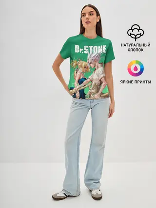 Женская базовая футболка / Dr. Stone