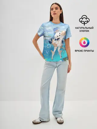 Женская базовая футболка / Paimon