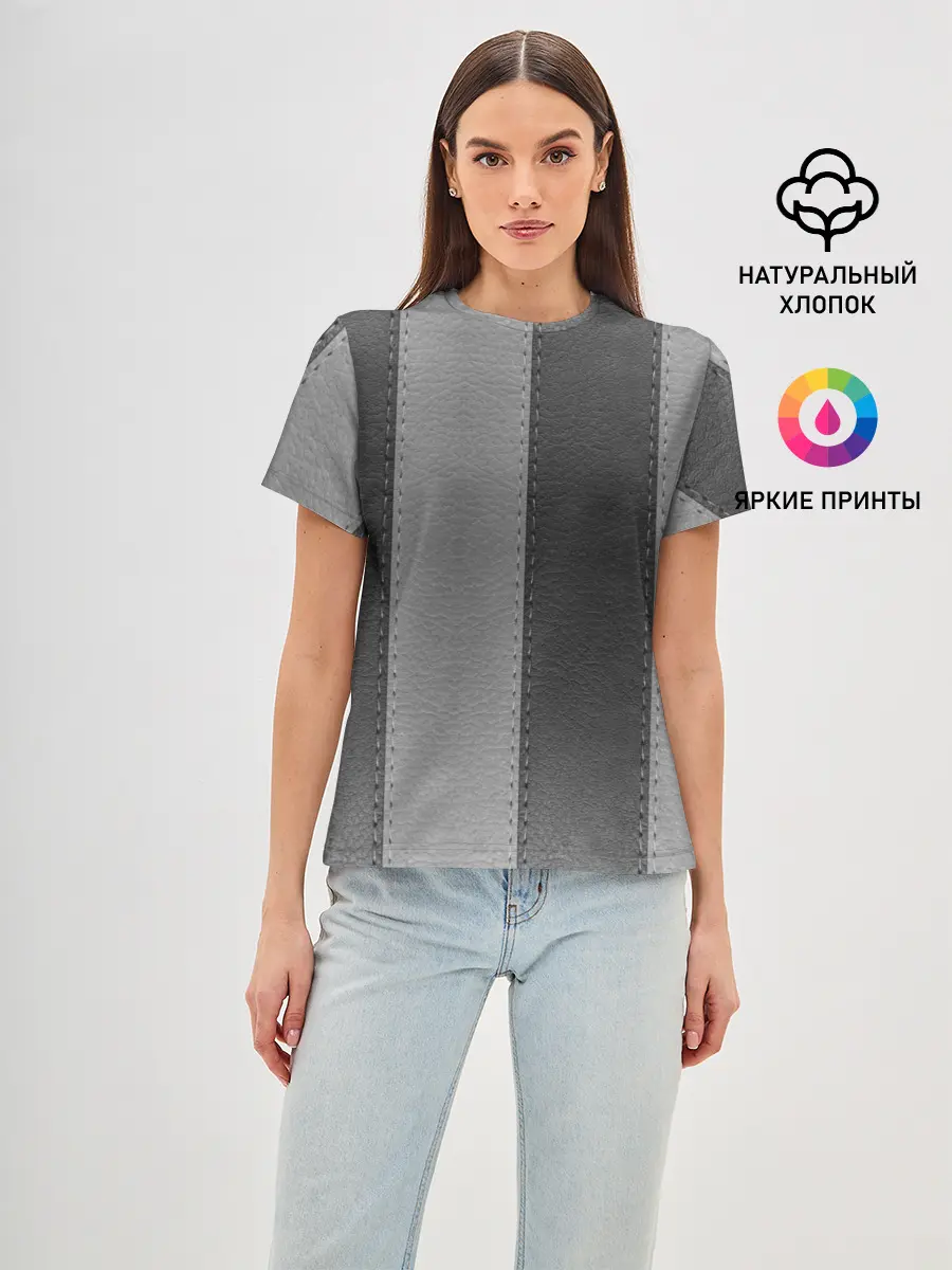 Женская базовая футболка / Skin Stripes