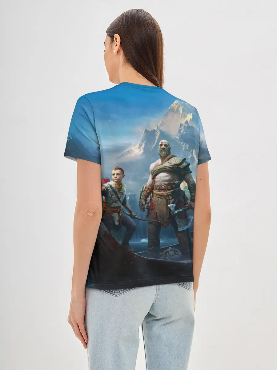 Женская базовая футболка / God of War