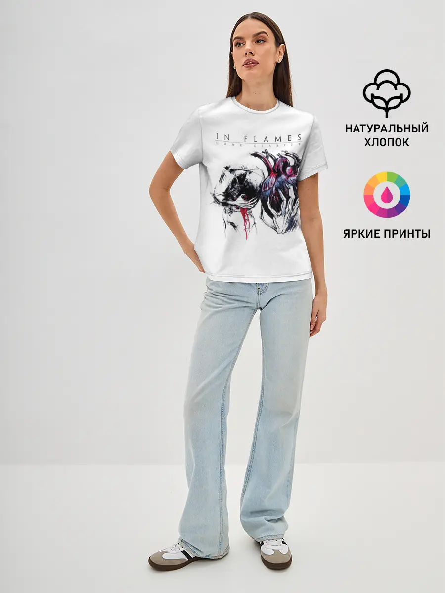 Женская базовая футболка / Come Clarity - In Flames