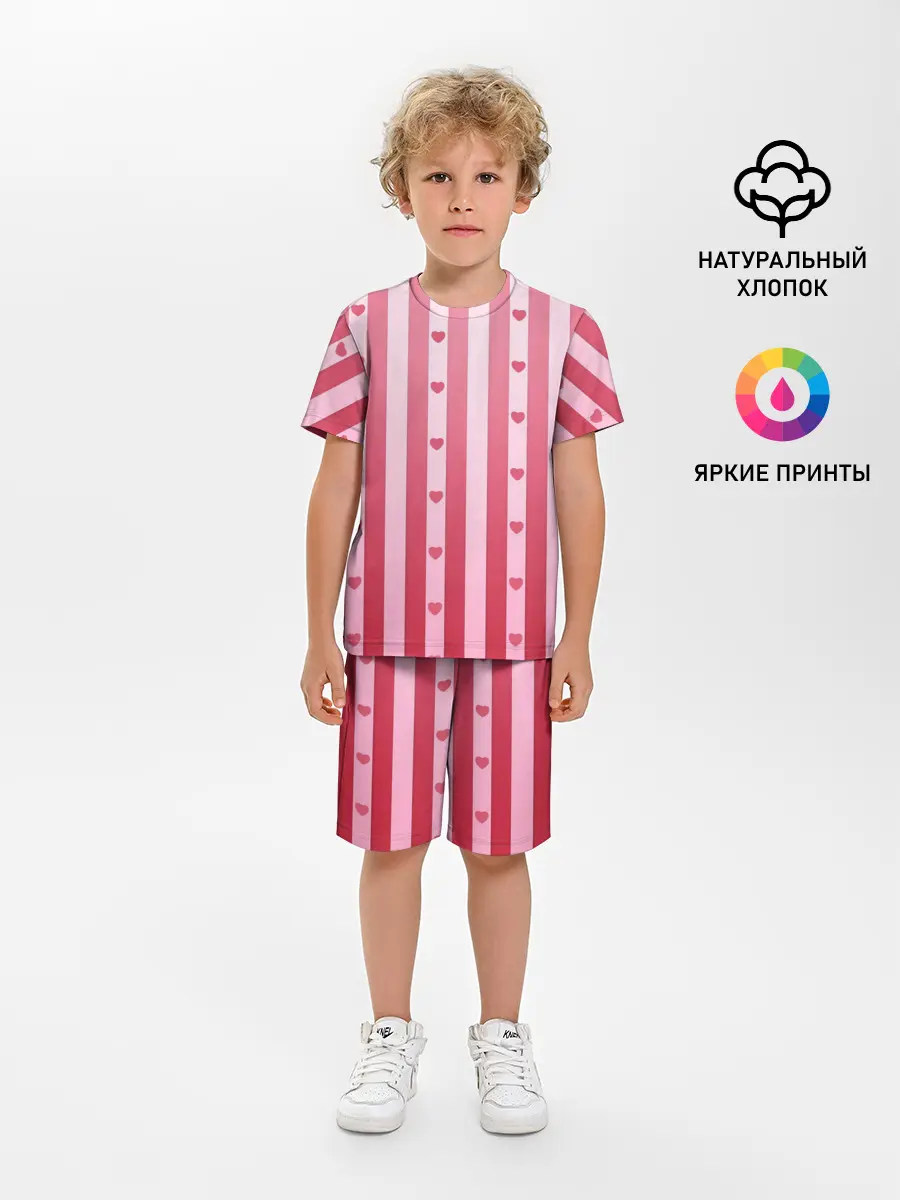 Детская пижама с шортами / Валентинова нежность