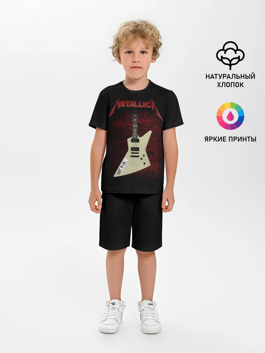 Детская пижама с шортами / Metallica