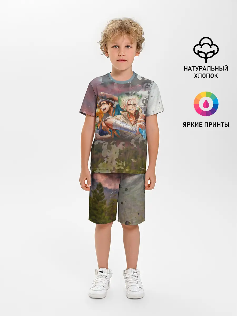 Детская пижама с шортами / Доктор Стоун