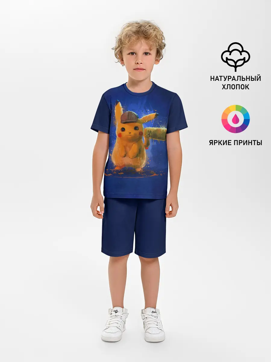 Детская пижама с шортами / Pikachu Pika Pika