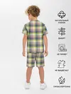 Детская пижама с шортами / Текстура в клетку