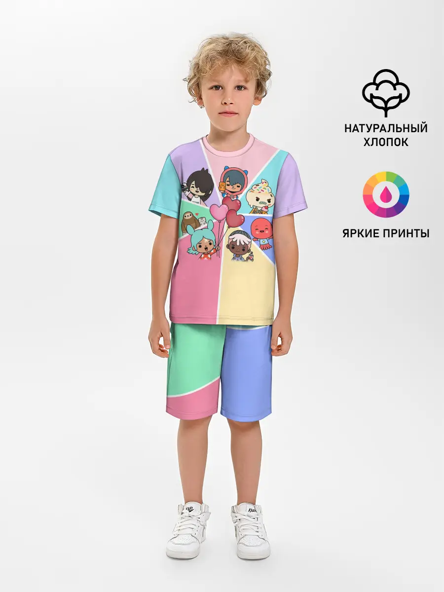 Детская пижама с шортами / TOCA BOCA WORLD HEROES / ТОКА БОКА