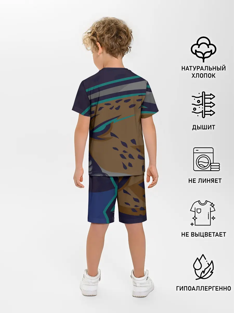 Детская пижама с шортами / Форма Cheetah