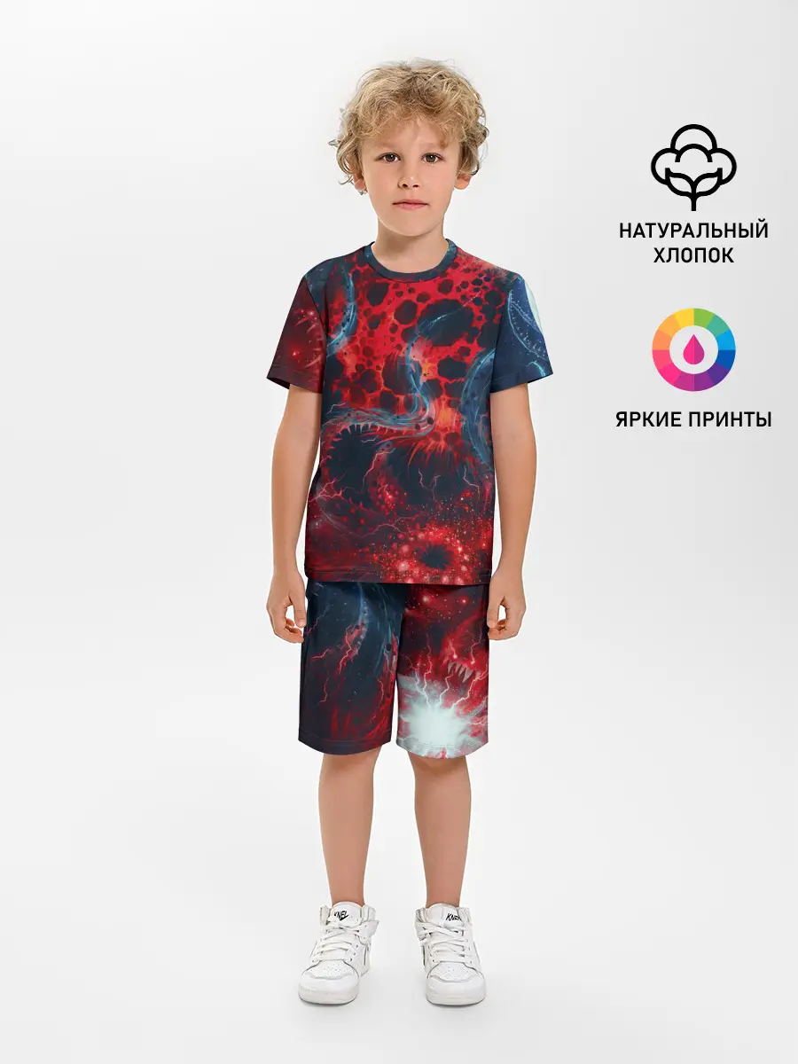 Детская пижама с шортами / Гигантский космический монстр