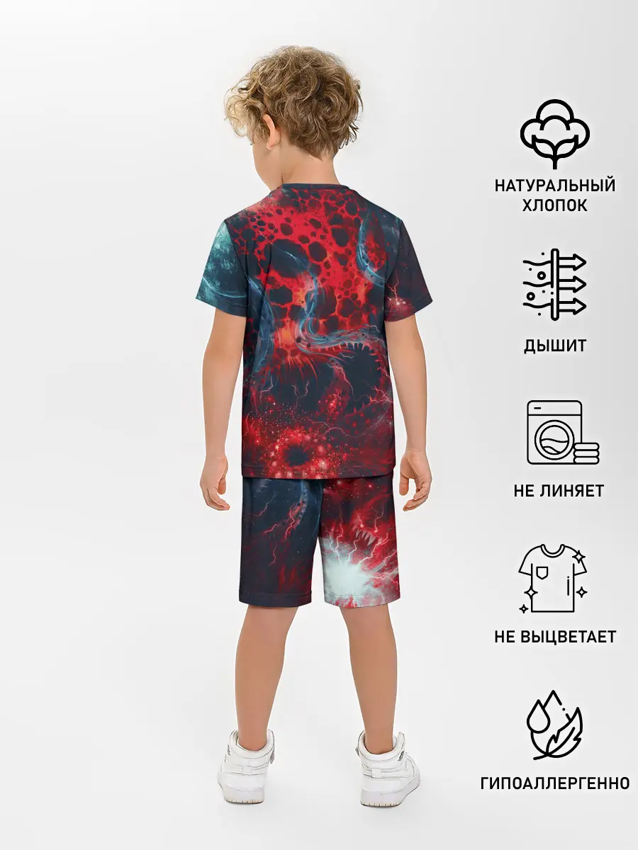 Детская пижама с шортами / Гигантский космический монстр