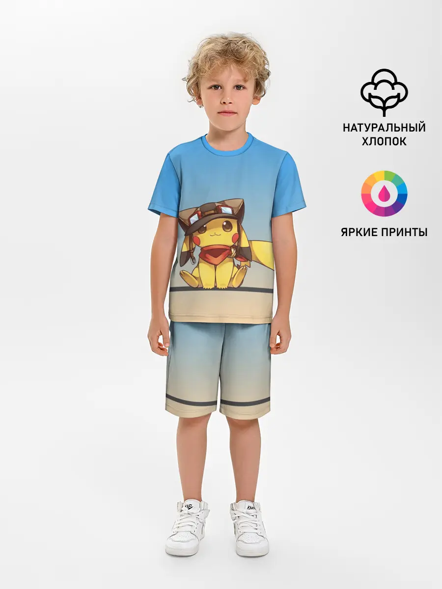 Детская пижама с шортами / Пикачу
