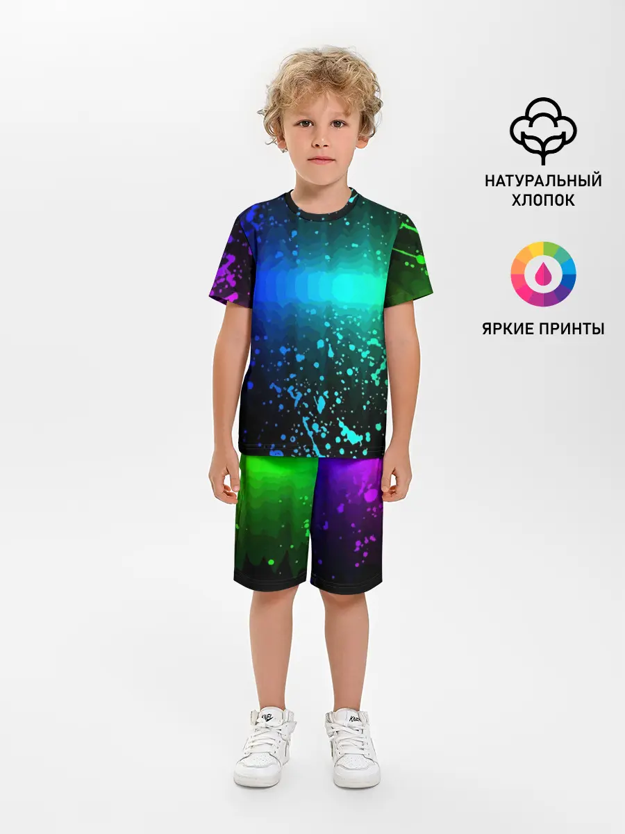 Детская пижама с шортами / Neon