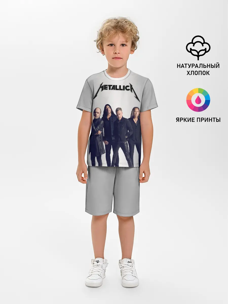Детская пижама с шортами / Metallica