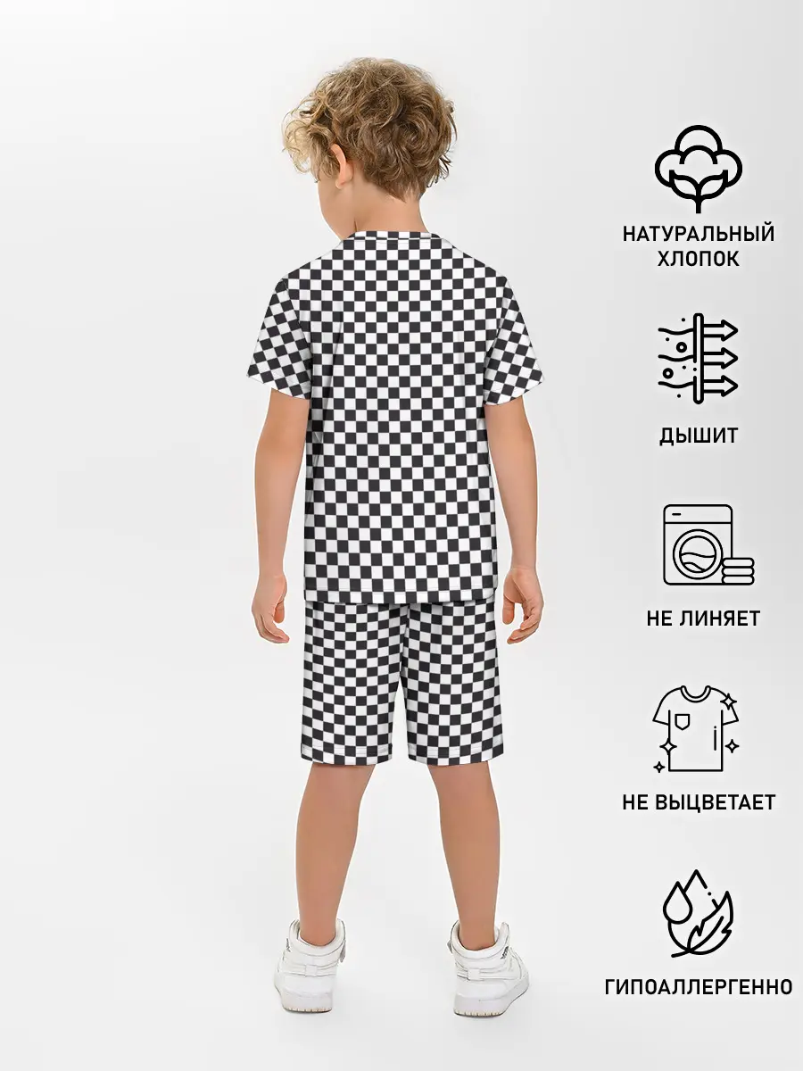 Детская пижама с шортами / Checkerboard