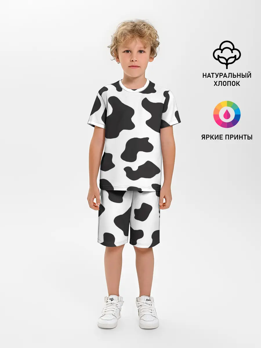 Детская пижама с шортами / COW PRINT