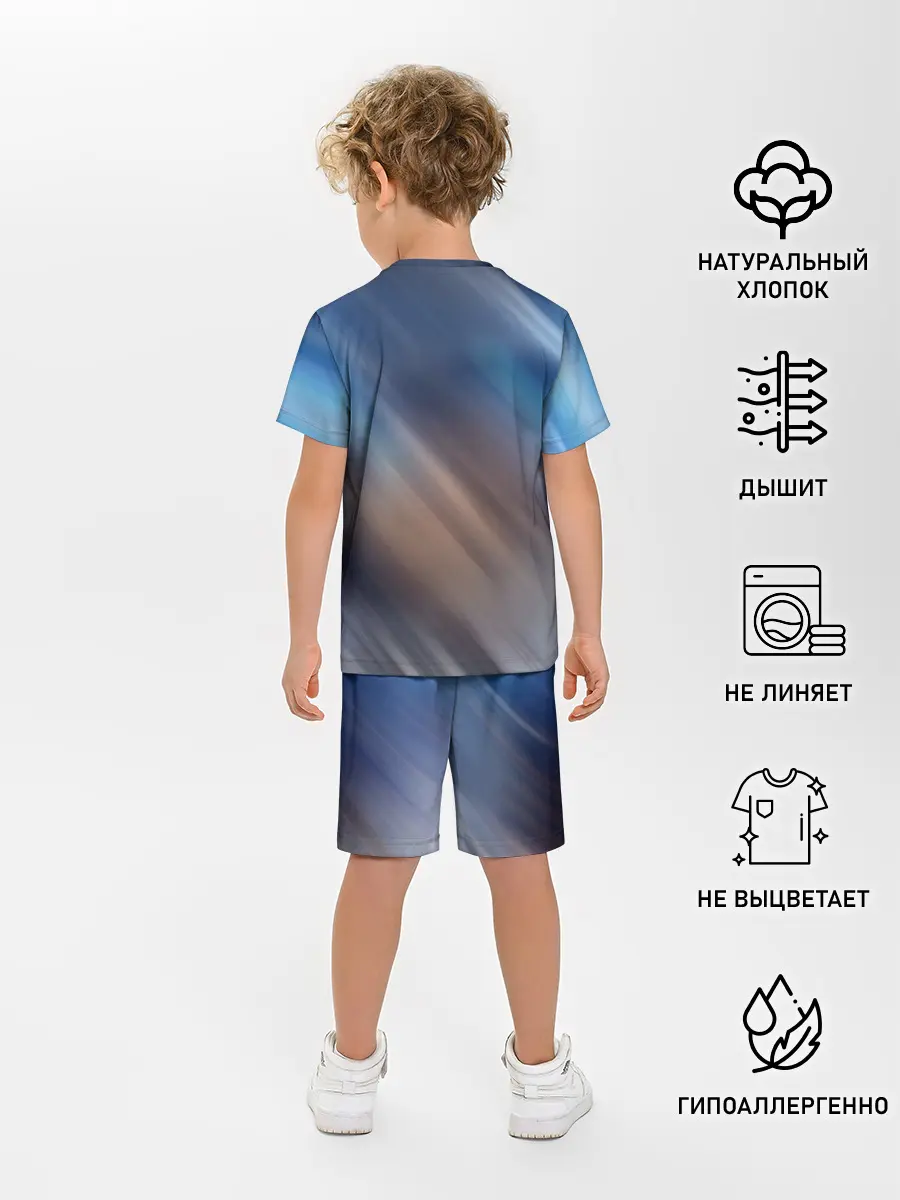 Детская пижама с шортами / КОТ АСТРОНАВТ