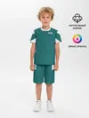 Детская пижама с шортами / Как в игре в кальмара. Куртка бирюзовая