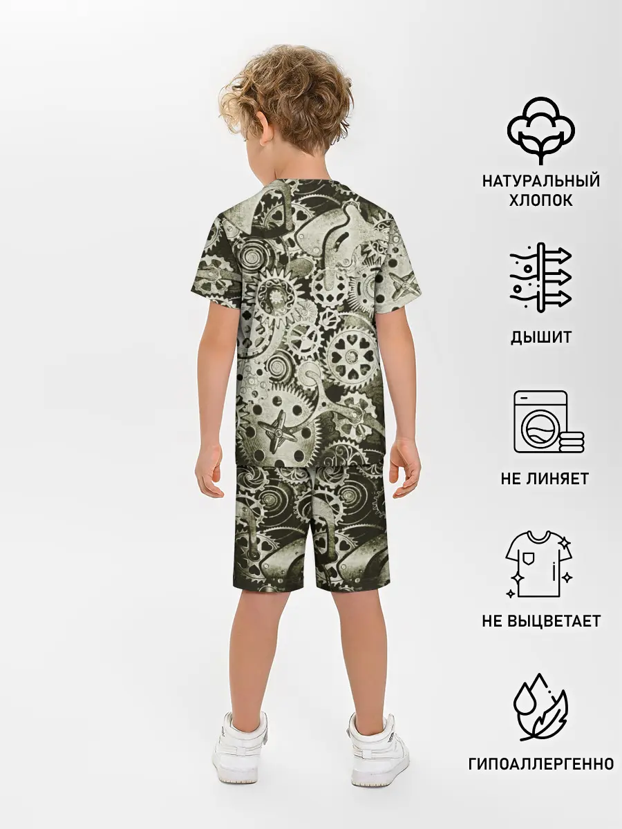 Детская пижама с шортами / Стимпанк Сова