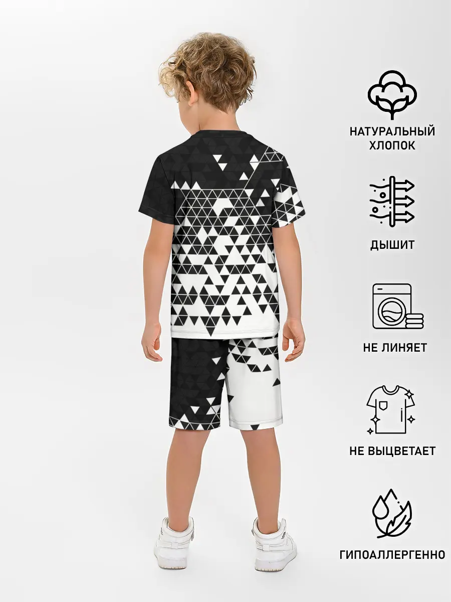 Детская пижама с шортами / Векторные фигуры