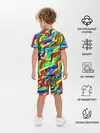 Детская пижама с шортами / Красочные узоры/абстракционизм