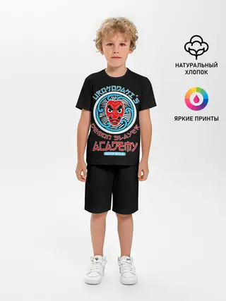 Детская пижама с шортами / УРОКОДАКИ АКАДЕМИЯ